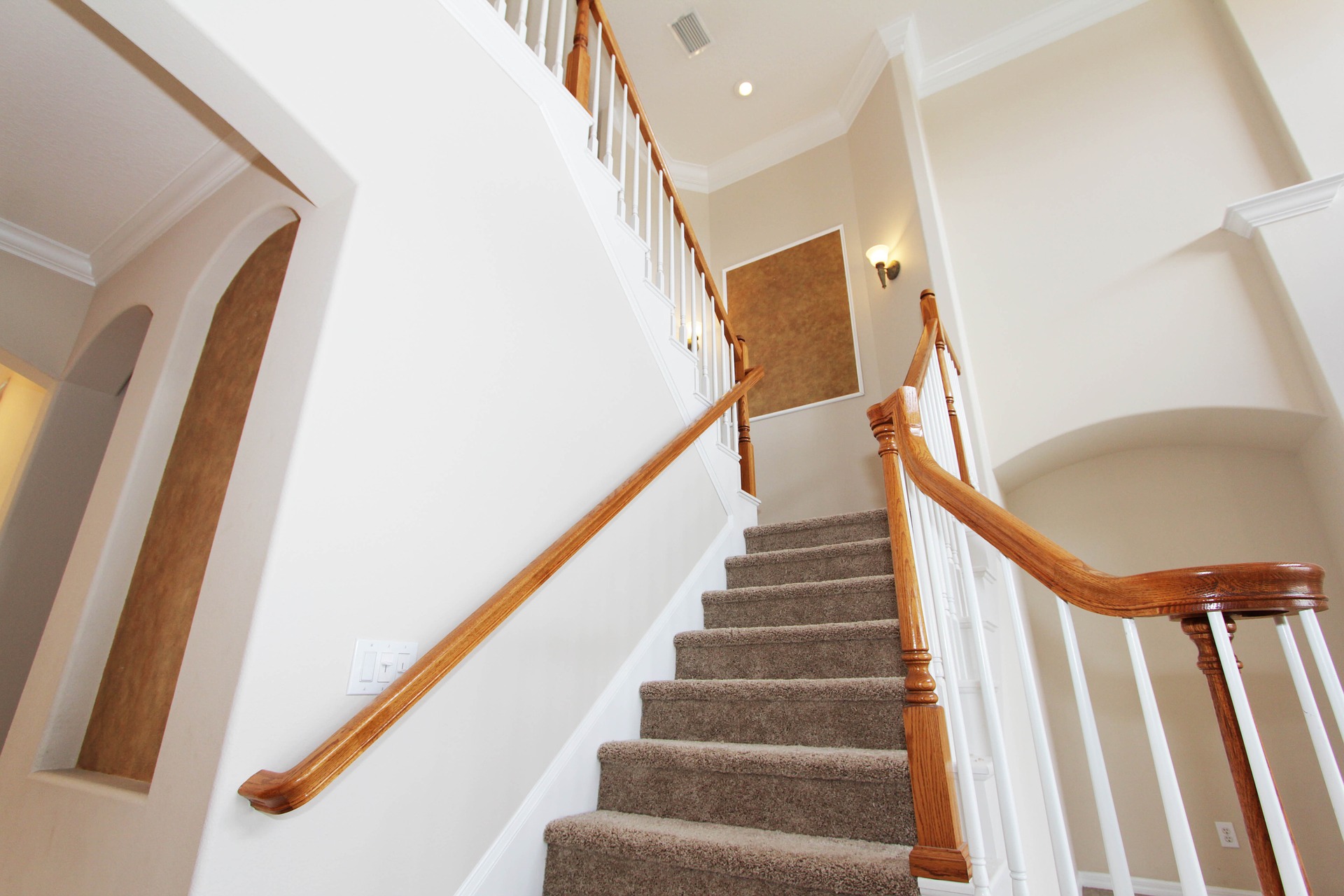 Image of carpeted staircase