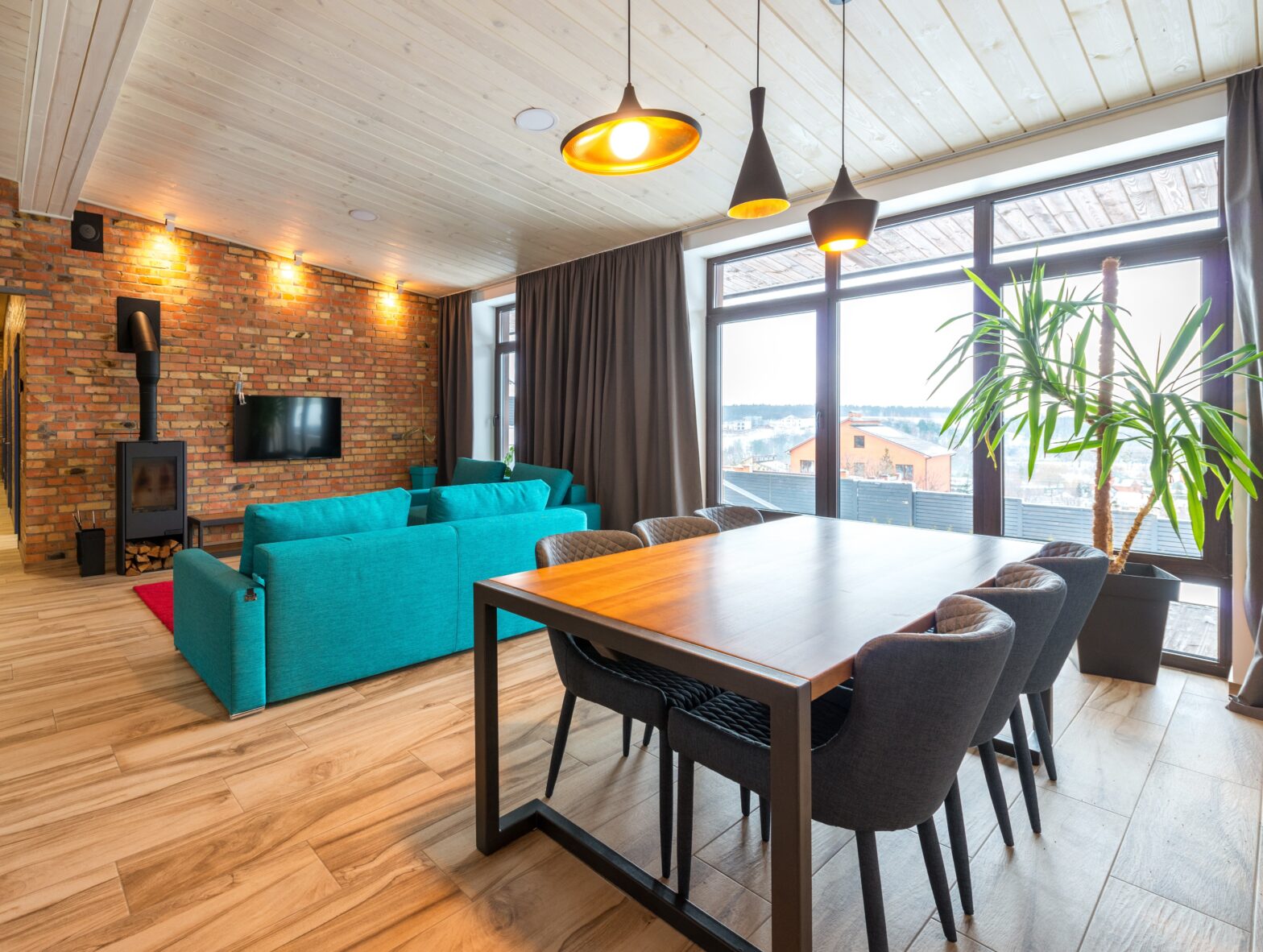image of wooden flooring in a contemporary home