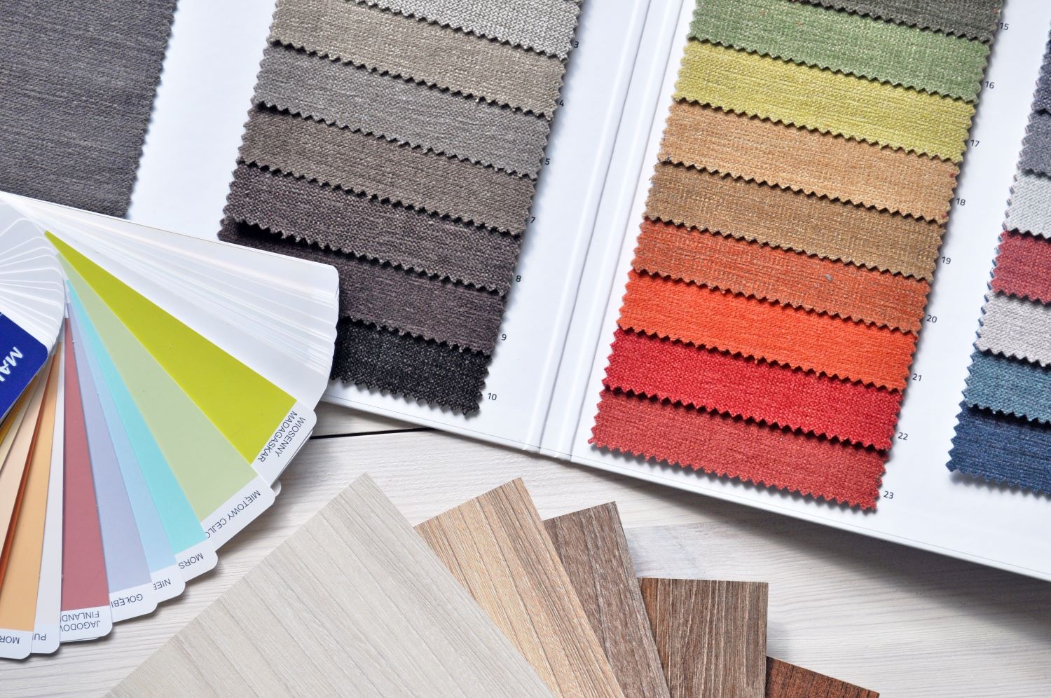 image of different flooring swatches